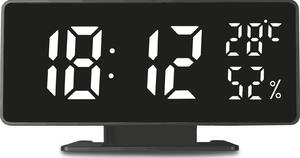 Óra ébresztővel és Hőmérő Funkcióval, GreenBlue, Higrométer, Fekete, GB395