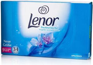 Lenor Trocknertücher Aprilfrisch illatosító kendő szárítógépbe 34db (8001090747723)