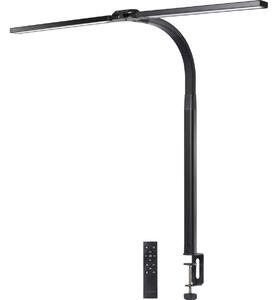 Sygonix LED-es íróasztali lámpa csíptethető talppal LED LED 24 W EEK: F (A - G) Fekete (SY-6735644)