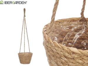 Giftdecor Doniczka wisząca z plecionki BONI, Ø 21 cm