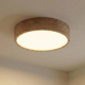 TEMAR LIGHTING Cleo mennyezeti lámpa, Ø 48 cm, 4 lámpás, tölgyfa, E27, dimmelhető, Világos fa, Nappali / Étkező, Fa, Modern
