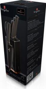 Késkészlet blokkal Berlinger Haus Black Rose 6 db-os
