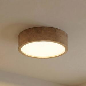 TEMAR LIGHTING Cleo mennyezeti lámpa, Ø 38 cm, 3-lámpás, tölgyfa, E27, dimmelhető, Világos fa, Nappali / Étkező, Fa, Modern