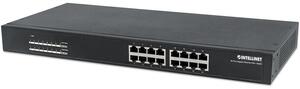 Intellinet 560993 hálózati kapcsoló Beállítást nem igénylő (unmanaged) L2 Gigabit Ethernet (10/100/1000) Ethernet-áramellátás (PoE) támogatása 1U Fekete