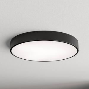 TEMAR LIGHTING Cleo lámpa üveg diffúzorral, fekete, Ø 60cm, dimmelhető, Fekete, Nappali / Étkező, Modern