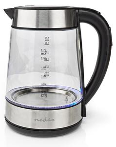 Nedis KAWK320EGS vízforraló 1,7L üveg, 2200W