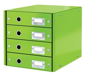 Leitz "Click&Store" irattartó laminált karton 4 fiókos zöld (60490054/E60490054)