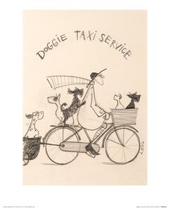Sam Toft - Doggie Taxi Service Festmény reprodukció, Sam Toft, (30 x 40 cm)