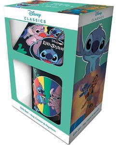 Pyramid Gift Set, Disney: Lilo & Stitch, 3in1, Bögre, Alátét, Kulcstartó, Ajándék szett