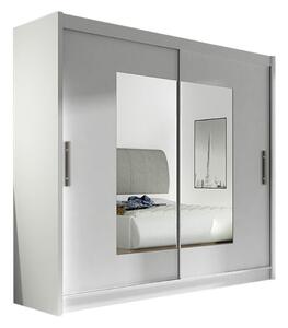 Gardróbszekrény Closico Pallor VII, Laminált forgácslap, 215x180x58cm, Fehér