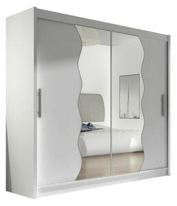 Gardróbszekrény Closico Pallor X, Laminált forgácslap, 215x180x57cm, Fehér