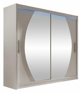 Gardróbszekrény Closico Pallor IV, Laminált forgácslap, 215x180x58cm, Kasmír