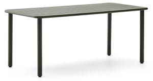 Acél kerti étkezőasztal 90x180 cm Brai – Kave Home