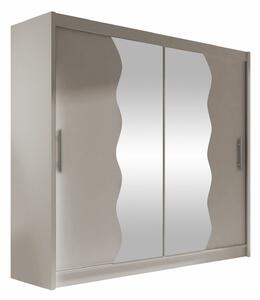 Gardróbszekrény Closico Pallor X, Laminált forgácslap, 215x180x57cm, Kasmír