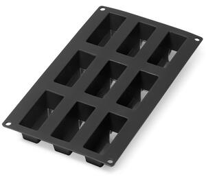 LÉKUÉ Silicone Financier Mould szilikon süteményforma 20db Fekete LK880605