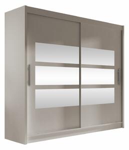 Gardróbszekrény Closico Pallor III, Laminált forgácslap, 215x180x58cm, Kasmír