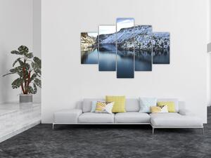 Kép - téli táj tóval (150x105 cm)