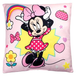 Jerry Fabrics Mintás gyerek párna - Minnie - Smile | 40 x 40 cm