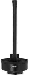 BRABANTIA Profile fali/álló tartalék kistekercses WC-papír tartó 3 tekercses acél fekete - 483462