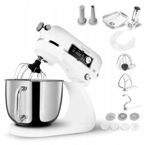Salente DigiChef+, konyhai robotgép, 6 literes tál, teljesen fémből, húsdaráló, digitális kijelző, fehér színű (MRS-DIGICHEFPLUS)