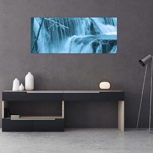 Kép - jeges vízesések (120x50 cm)