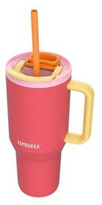 Kambukka Rio Dupla falú Termosz bögre szívószállal 950ml - Pink / Papaya