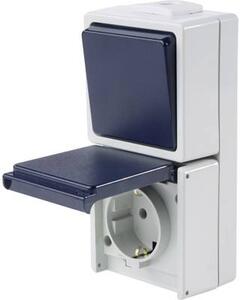 As - Schwabe 62455 Falra szerelhető kapcsoló IP54 Szürke