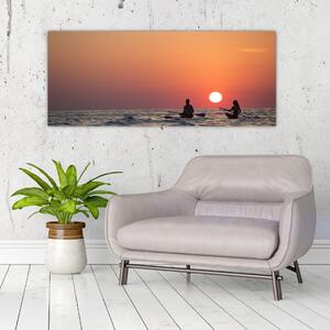 Kenuzók képe naplementekor (120x50 cm)