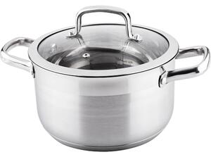 Lamart LTSS2212 Prestige 4.7L/22cm Lábas üveg fedővel - Inox
