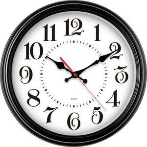EUROTIME Kvarc Falióra 31 cm Fekete (80882-05)