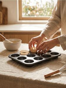 Sinsay - Szénacél muffin sütőforma - fekete