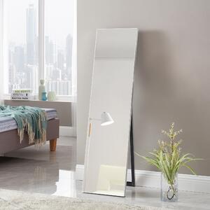 Álló tükör Barletta 150x35 cm műanyag kerettel billenthető ezüst színű