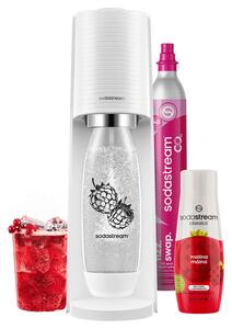 SodaStream Terra White Málna Zero Megapack, fehér