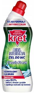 ŻEL DO WC KRET AKTYWNY CHLOR CLASSIC BIEL 750ML