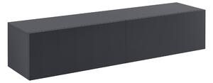 Függőszekrény Evaton Falra szerelhető TV-szekrény 140 x 33 x 30 cm forgácslap sötétszürke, matt