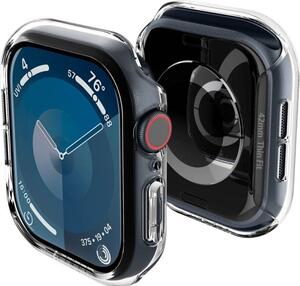 Apple Watch Series 10 42mm SPIGEN THIN FIT műanyag óra Keret Ütésállóság Átlátszó