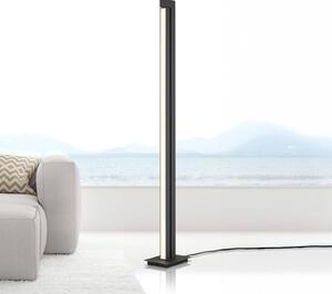 PURE LED állólámpa Lines, antracit, távirányítóval, 140 cm, dimmelhető, Alu / szürke / cink, Nappali / Étkező, fém, Modern
