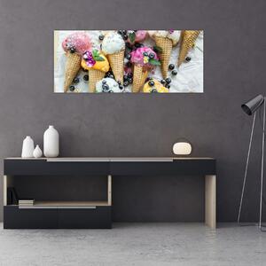 Fagylaltok képe (120x50 cm)