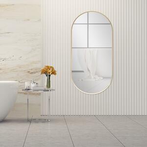 Fürdőszobai fali tükör Corato 40x80 cm alumínium arany