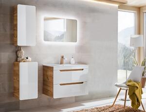 Fürdőszoba Bútor Szett, 4 darab, Aruba Fehér XL