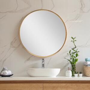 Fürdőszobai fali tükör Modugno (Ø): 40 cm arany színű