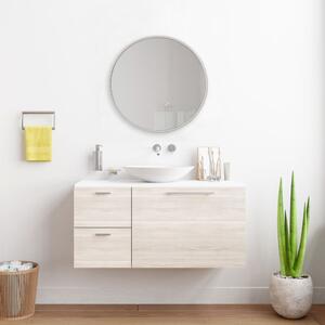 Fürdőszobai fali tükör Modugno (Ø): 60 cm fehér