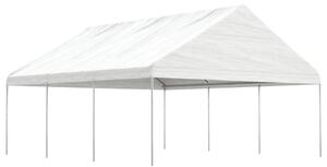 VidaXL fehér polietilén pavilon tetővel 6,69 x 5,88 x 3,75 m