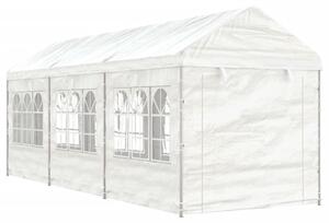 VidaXL fehér polietilén pavilon tetővel 6,69 x 2,28 x 2,69 m