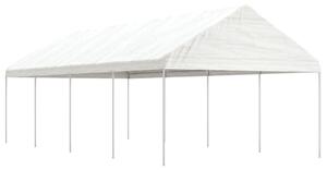 VidaXL fehér polietilén pavilon tetővel 8,92 x 4,08 x 3,22 m