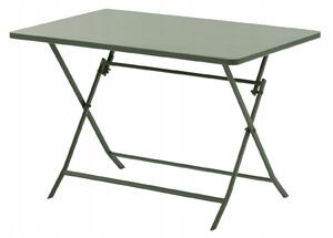 Mesa De Jardín Rectangular Plegable "greensboro" - Verde Laurel - 4 Plazas - Acero