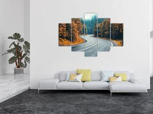 Kép - Kanyargós út (150x105 cm)