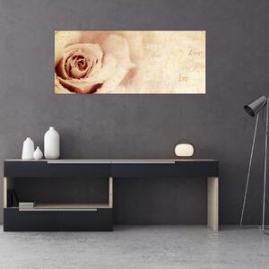 Kép - Rózsa virág szerelmeseknek (120x50 cm)