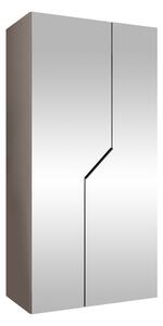 Gardróbszekrény Hartford 600, Laminált forgácslap, 202x100x52cm, Fekete, Kasmír