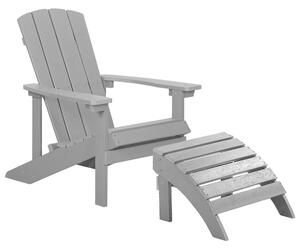 Kerti szék ADIRONDACK Világosszürke
